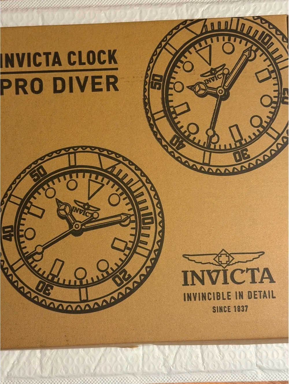 $129 INVICTA PRO DIVER BLACK FACE WITH GREEN TRIM 12” WALL